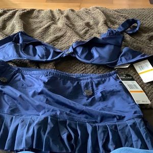 Ann Cole two piece bathing suit new with tags